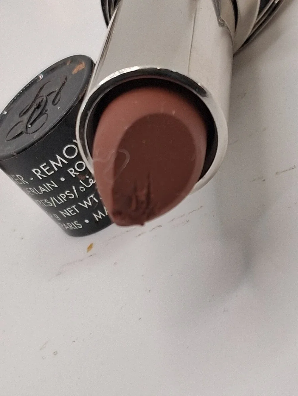 Guerlain #04 is a very warm-toned, light-medium copper semi-matte finish/new No